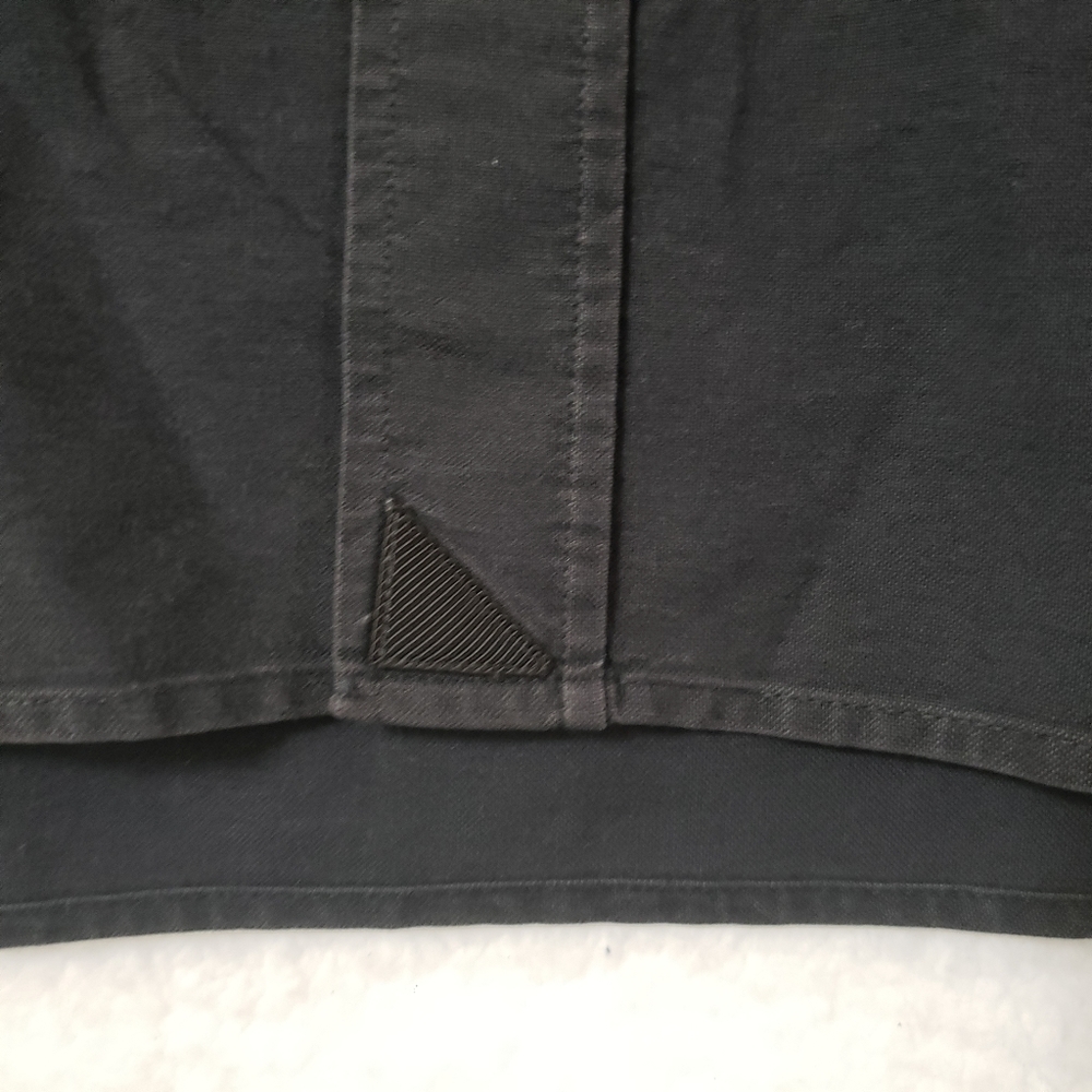 Untickit Solid Black Long Sleeve Button Front Shi… - image 7